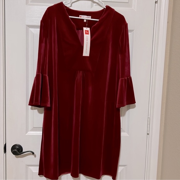 NWT JUDE CONNALLY Kerry Ruby Stretch Velvet Dress - Picture 5 of 9